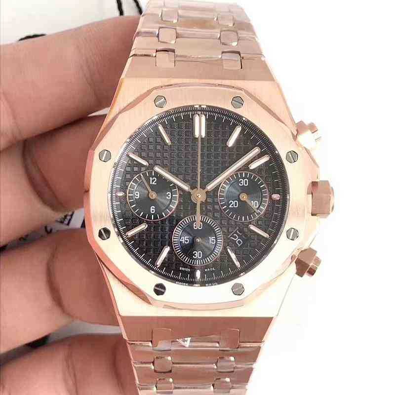 

aaaaa Luxury Brand Mens Watch Japan Vk Chronograph Watches Full Stainless Steel 5atm Waterproof Super Luminous 42mm Montre De Luxe XDSI