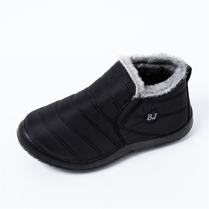 

Boots Winter Snow Women's Waterproof Ankle Plus Size Cotton Non Slip Warm Plush Shoes Botas Mujer 221006, Blue