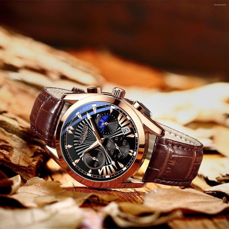 

Wristwatches Waterproof Luminous Multifunctional Automatic Men's Watch Male Student Korean Sports