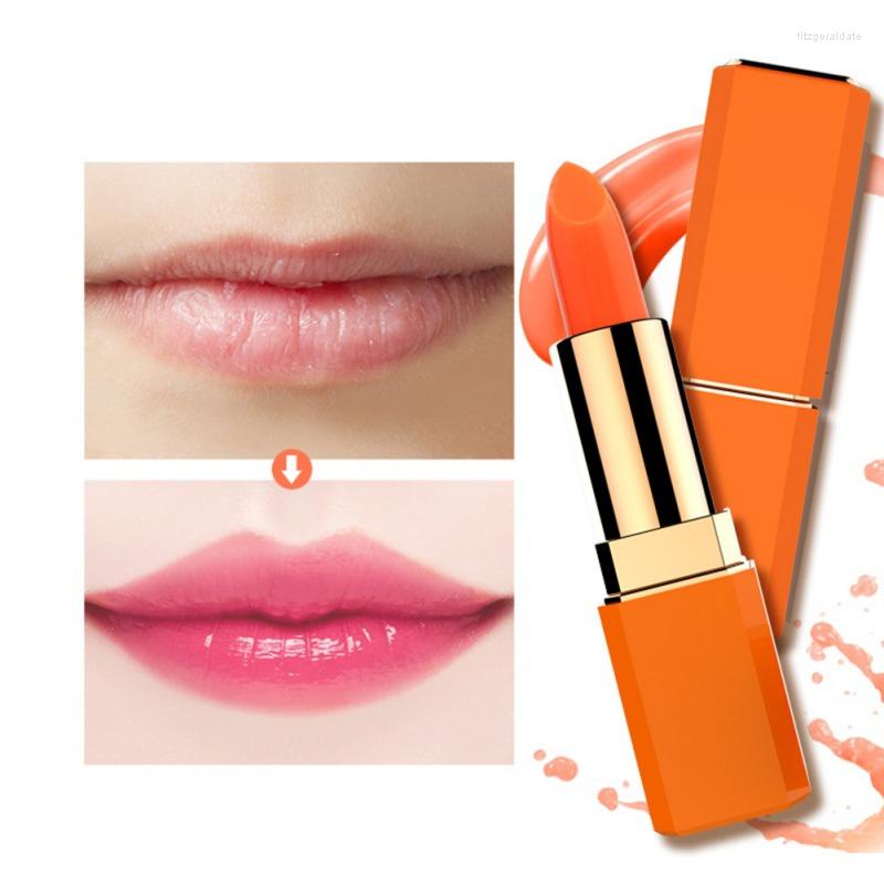 

Lipstick Natural Non-stick Cup Color Changing Moisturizing Brighten Lip Temperature-discolored Matte Blood Orange