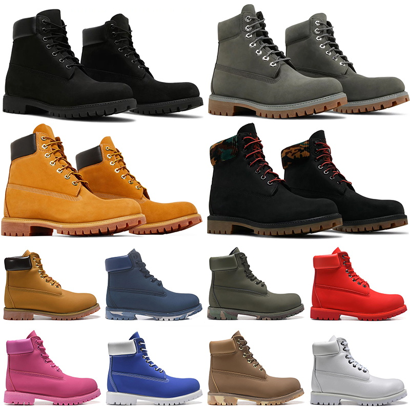 

designer boots mens womens shoes martin booties luxury ankle boot cowboy Yellow Wheat Black Red White Men Women Outdoor Sports Platform Sneakers cheaper, #16