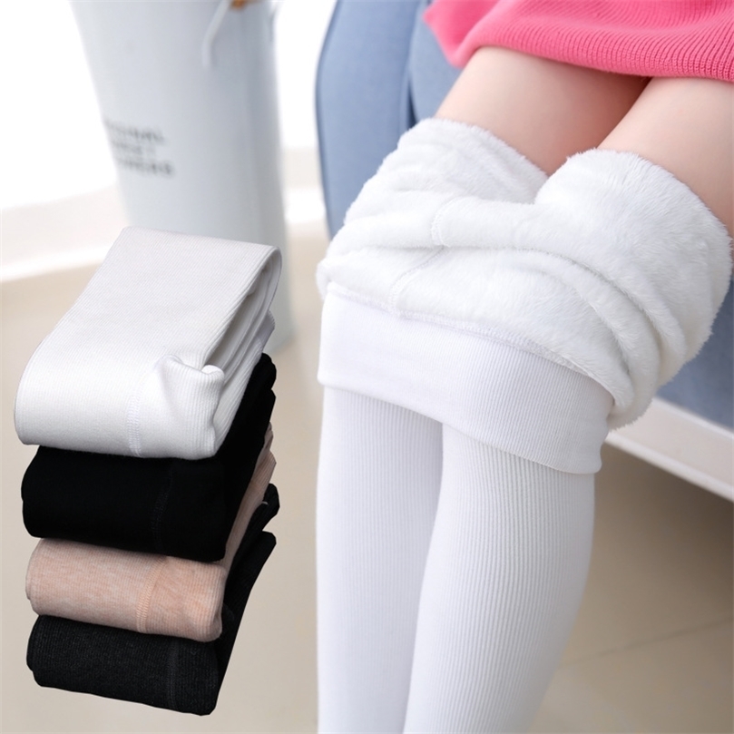 

Leggings Tights Winter Warm Kids Thicker Pantyhose Baby Girl Leggings Ballet Dance Children Velvet Solid color Pantyhose 2201006, Dark grey