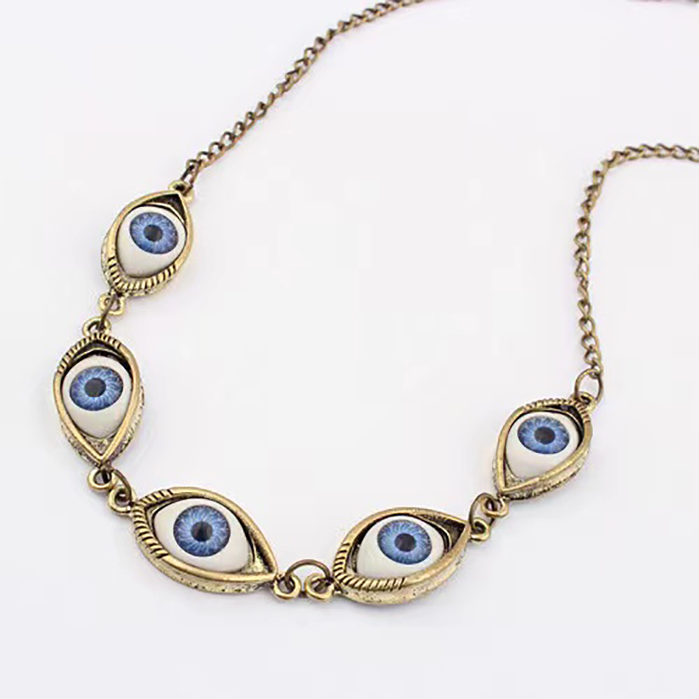 

European and American Personality Exaggeration Choker Chokers Halloween Fashion Fashion Devil's Eye Necklace AC242