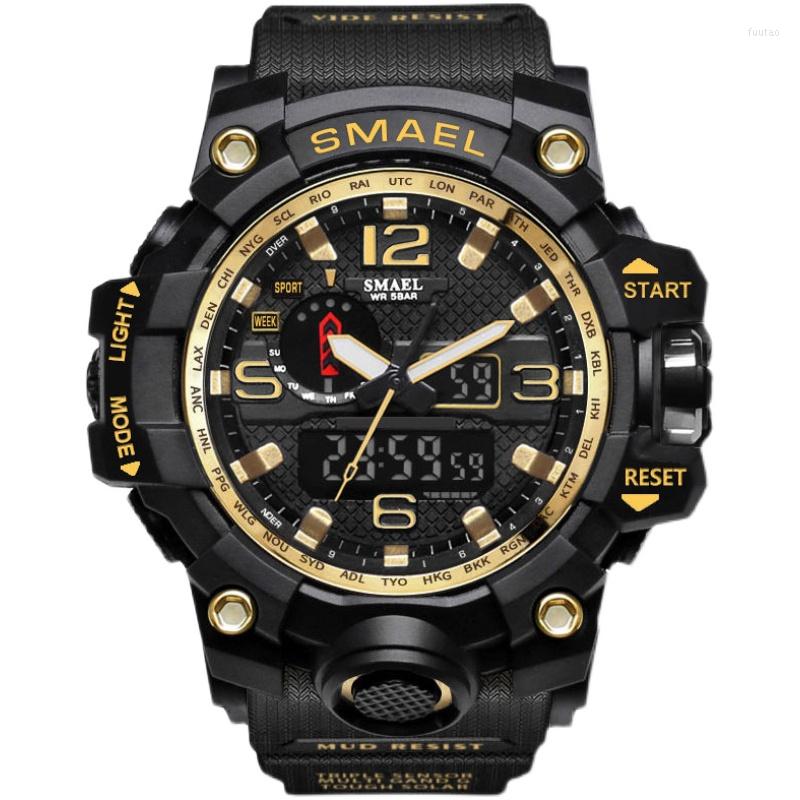 

Wristwatches Men's Digital Watch Sports Student Waterproof Luminous Multi-function Korean Trend, Orange