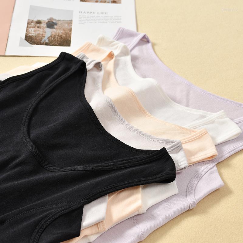 

Women's Tanks Sweat-absorbent YI Bacteria Anti-odor Women's Cotton Ribbed Breathable Thin Vest With Short Sleeves, Black