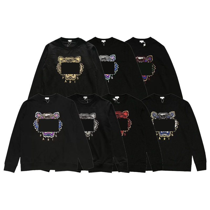 

Mens Designer Sweatshirts Tiger Head Letters Embroidery Pullover Womens Fashion Hoodies Printed Round Neck Winter Loose High Street Classic Tops, This option does no ship