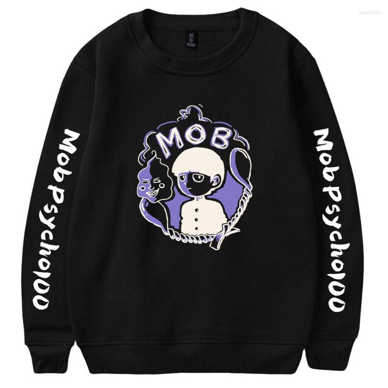 

Men's Hoodies Mob Psycho 100 O-Neck Sweatshirts Women Men Long Sleeve Anime Harajuku Fashion Streetwear Clothes, Gray