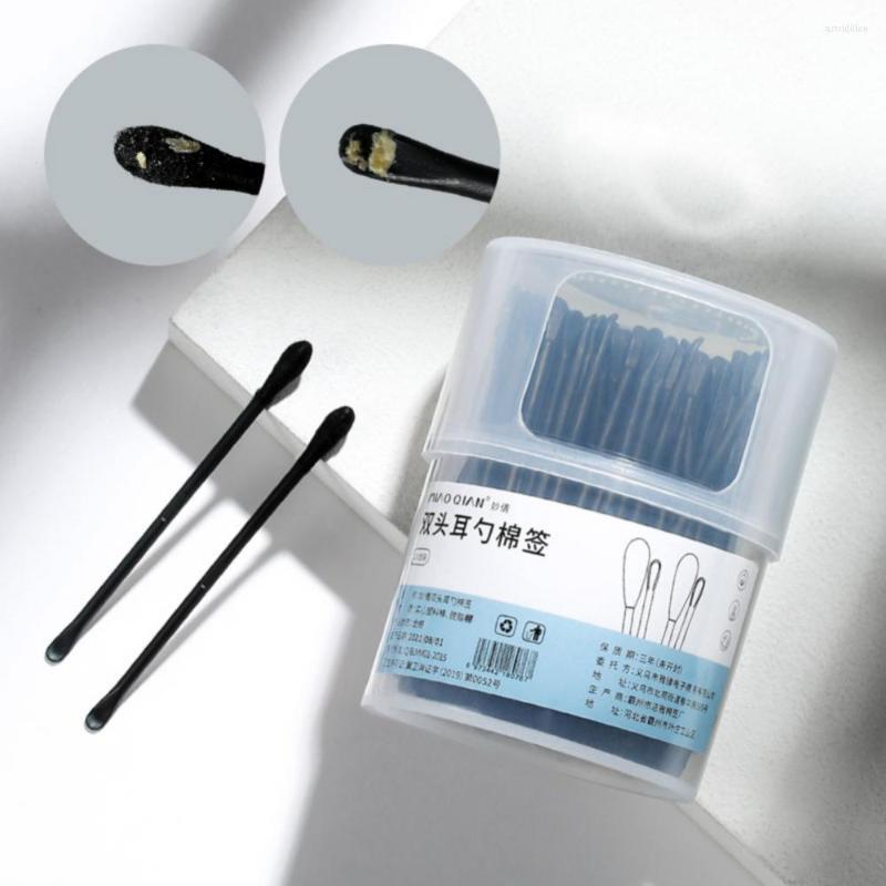 

Makeup Sponges 100pcs/ Box Special Baby Cotton Swab Wood Sticks Soft Buds Cleaning Of Ears Tampons Ultra-fine SwabsHealth Beauty