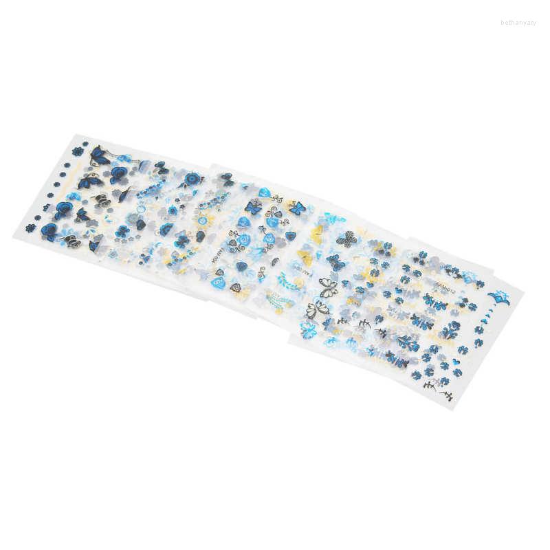 

Nail Gel Art Stickers Flowers Self Adhesive Safe Skin Friendly For Natural Nails Fake Date Party, Picture shown