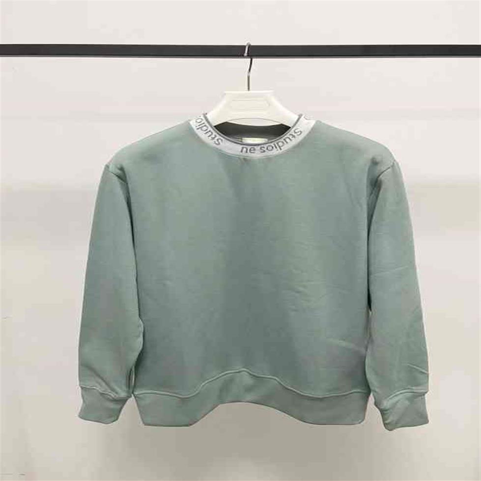 

New Hip Hop Acne Brand sweatshirts Minority 2021 Early Autumn New Ac Family Smiling Face Neckline Letter Loose Casual Round Neck S255L, Gray
