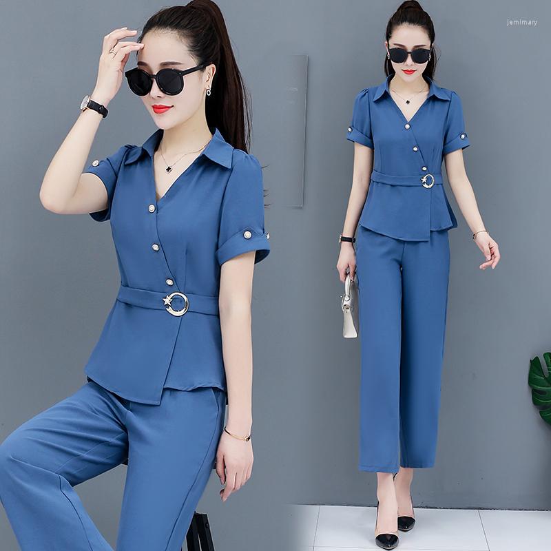 

Women' Tracksuits Fashion Summer Style Survetement Femme 2 Piece Stylish Women Sets Clothes Year-old Female Costume Conjunto Feminino Pant, Black