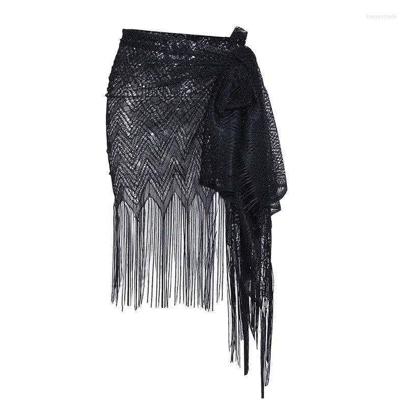 

Women's Swimwear Women's Tassel Lace Skirt Versatile Shawl Sexy Tee Dress Bikini Smock Fashion Sunscreen Clothes Casual Holiday Beach, White