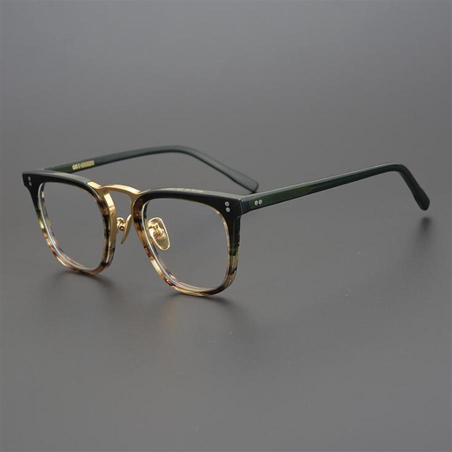 

Fashion Sunglasses Frames Japanese Handmade Acetate Eyeglasses Women Pure Titanium Optical Eyewear Clear Lens Prescription Vintage270u