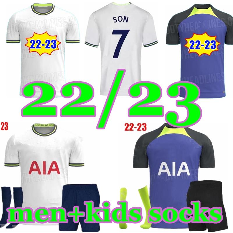 

soccer 22 23 KANE SON KULUSEVSKI Soccer Jerseys HOJBJERG colorful Away 2021 2022 2023 LUCAS DELE Third 3rd Football kit shirt BRYAN purple t, Multi