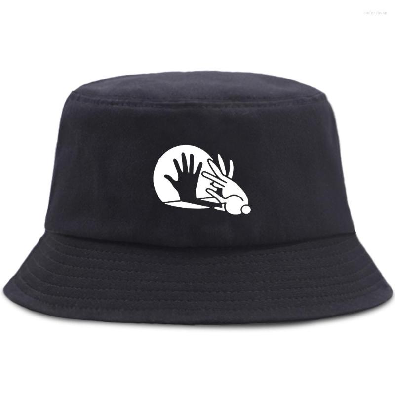 

Berets Cute White And Shadow Bucket Hats Unisex Foldable Fisherman Hat Outdoor Summer Beach Caps Sun Shade Women Panama Cap, Beige