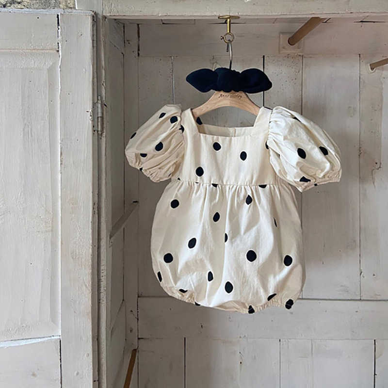 

Rompers 2022 Summer New Baby One Piece Newborn Bodysuit Polka Dot Baby Girls Cotton Clothes Toddler Kids Short Sleeve Jumpsuit 024M J220922