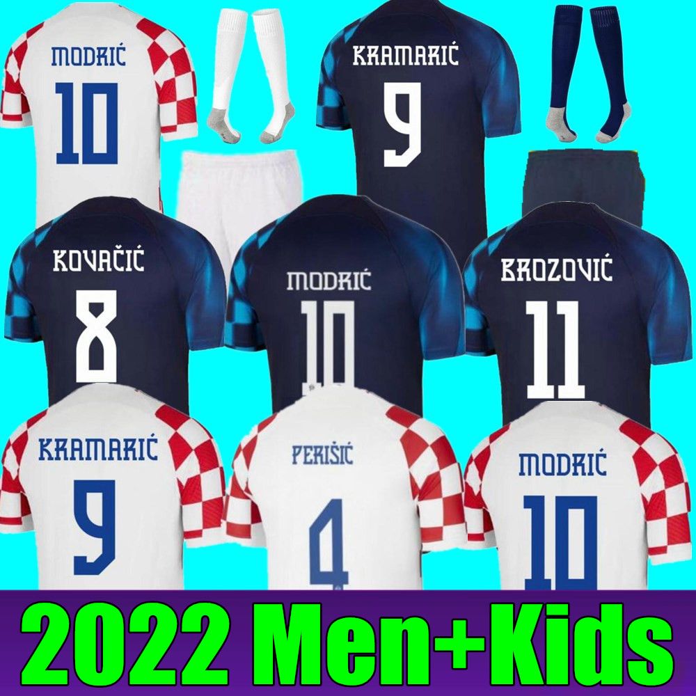 

2022 Croacia MODRIC World Cup soccer jerseys national team MANDZUKIC PERISIC KALINIC 22 23 Croatia football shirt KOVACIC Rakitic Kramaric Men Kids Kit uniforms 222, Purple