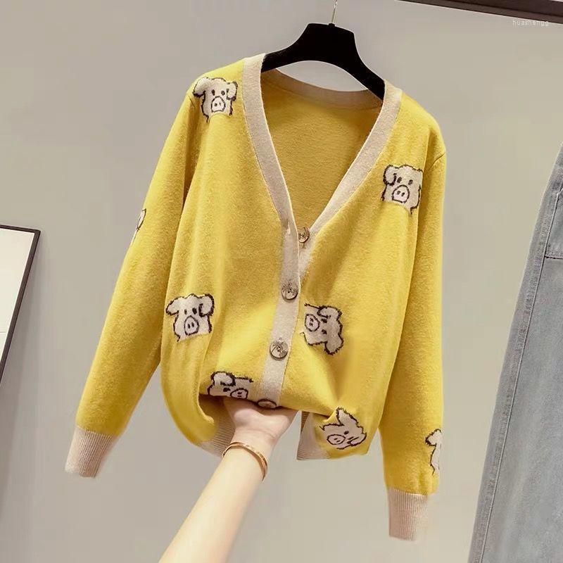 

Women's Knits Loose Sweater Coat Women's Spring Dress And Autumn 2022 Style Knit Cardigan Thin Tide & Tees, Black