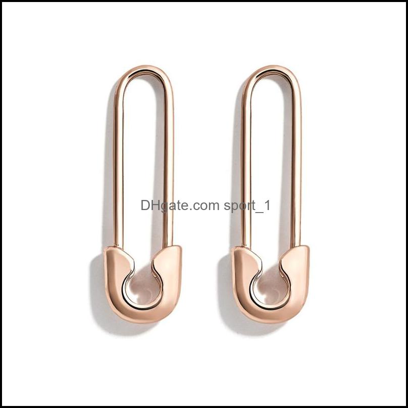 

Charm Trendy Design Paperclip Safety Pin Stud Earrings Women Gothic Gold Metal Wedding Statement Jewelry Ear Cuff Accessories Sport1 Dh8Pv