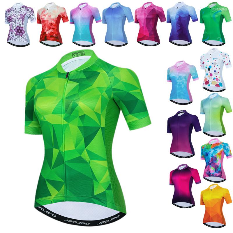 

Racing Jackets Weimostar Green Cycling Jersey Women Pro Team Bicycle Clothing Summer Quick Dry MTB Bike Printing Shirt Maillot, Style 17