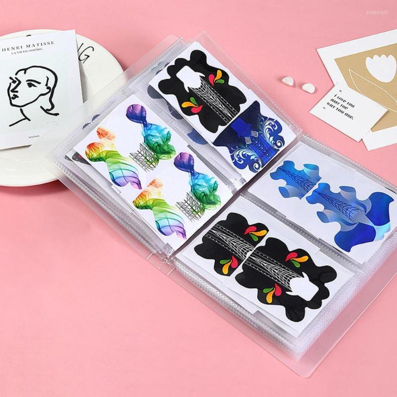 

Nail Art Kits Sticker Storage Book Wear Resistant Transparent Smooth Edge Manicure Tools For Salon Mini Coin Stor