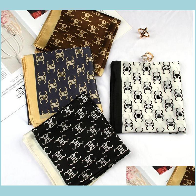 

Scarves 22Ss Lot Fashion Brand Designer Letters Print Bags Scraf Silk Plaid Handle Bag Muffler Wallet Purse Handbag Paris Shoder Tote Dhnhb