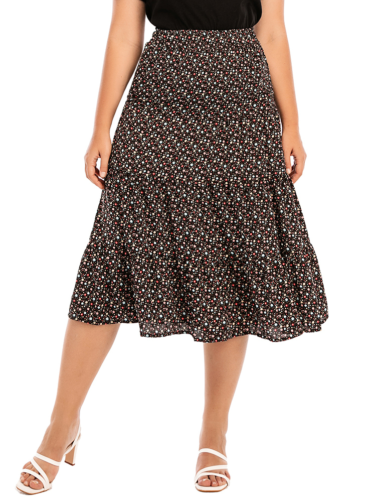 

Plus size Dresses Plus Size Skirts Women flowers Summer Fashion Skirt For Street Casual Party Skirts 221006