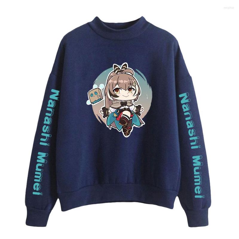 

Men's Hoodies BSLNXNMA Nanashi Mumei 2D Print Hooded Women/Men Clothes Harajuku Casual High Collar, Green