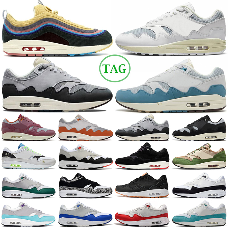 

1 87 mens running shoes Patta Waves White Black Windbreaker Grey Curry Monarch Noise Aqua Mellow Blueprint sneakers men women sports trainers, Anniversary royal