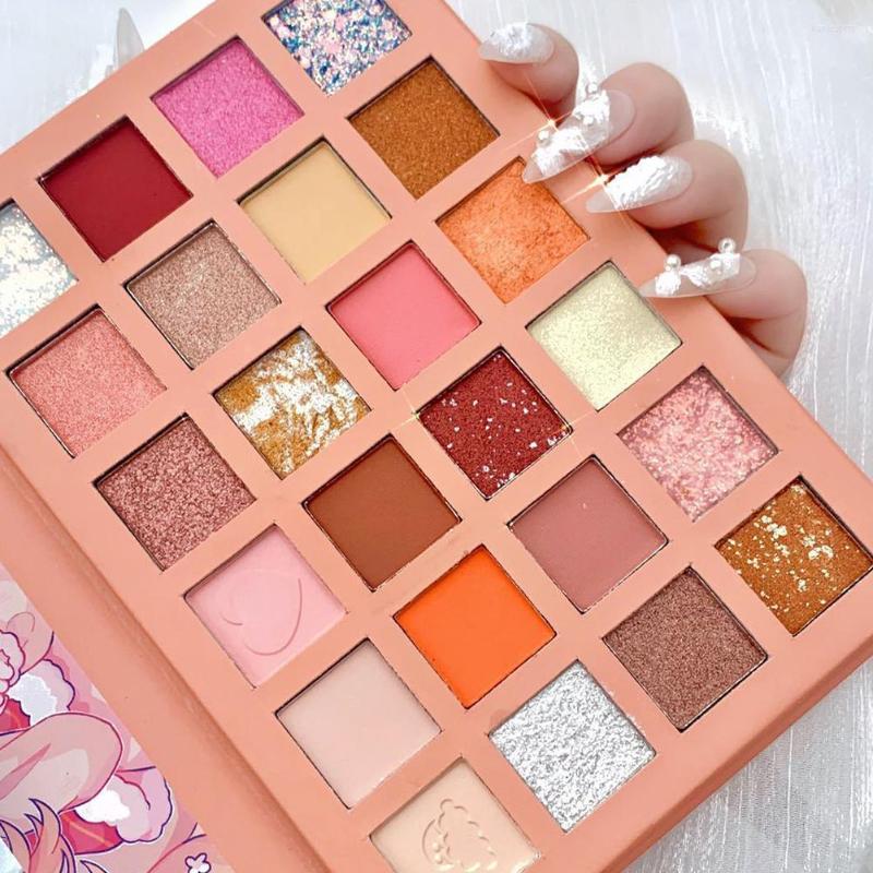 

Eye Shadow 24 Colors Strawberry Girl Eyeshadow Palette Glitter Long-lasting Waterproof Beginner Earth Color For Students Product, 24colors