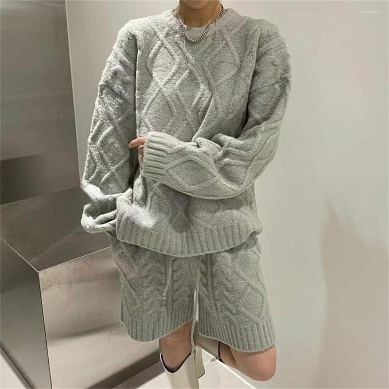 

Women's Tracksuits PLAMTEE Autumn Sweaters Women Two Pieces Sets Knitwear Pullovers Casual 2022 Office Lady Chic All Match Loose Wide Leg, Black