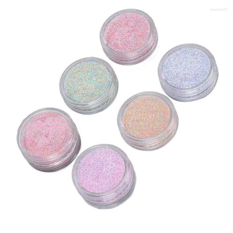 

Nail Gel Decoration Powder Portable 6 Colors Elegant For Women Girls Salon Party Dating, Picture shown