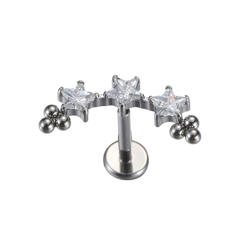

Labret Lip Piercing Jewelry Belly Chains 5Pcs ASTM 36 Internally Threaded Star Shape CZ with Beads Lip Ring Ear Cartilage Piercing Labret Jewelry Wholesale 220930