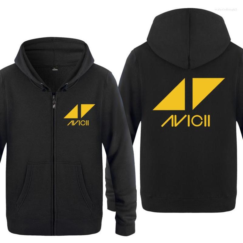 

Men' Hoodies Rock DJ Avicii Printed Men Hip Hop Fleece Long Sleeve Zipper Jacket Coat Man Sweatshirt Tracksuit Moleton Masculino, Gray hoodies 2