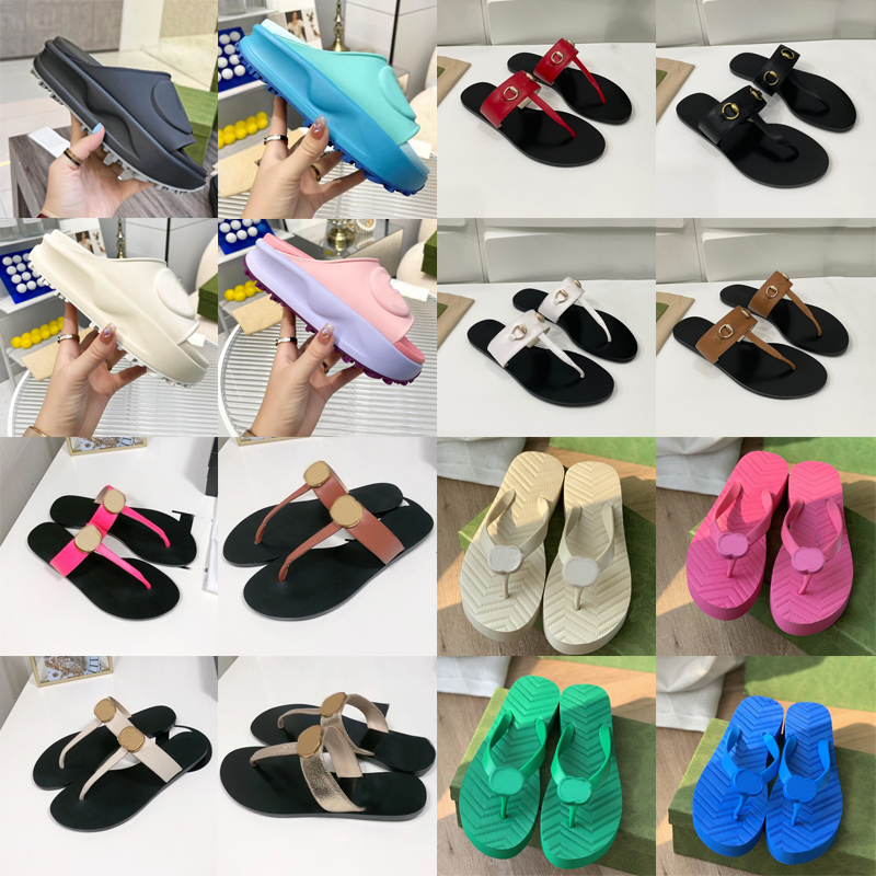 

Slippers Sandal Sliders House Slipper Beach Flip Flops New Style Thick Bottom Non-Slip Soft Bottom Fashion Women