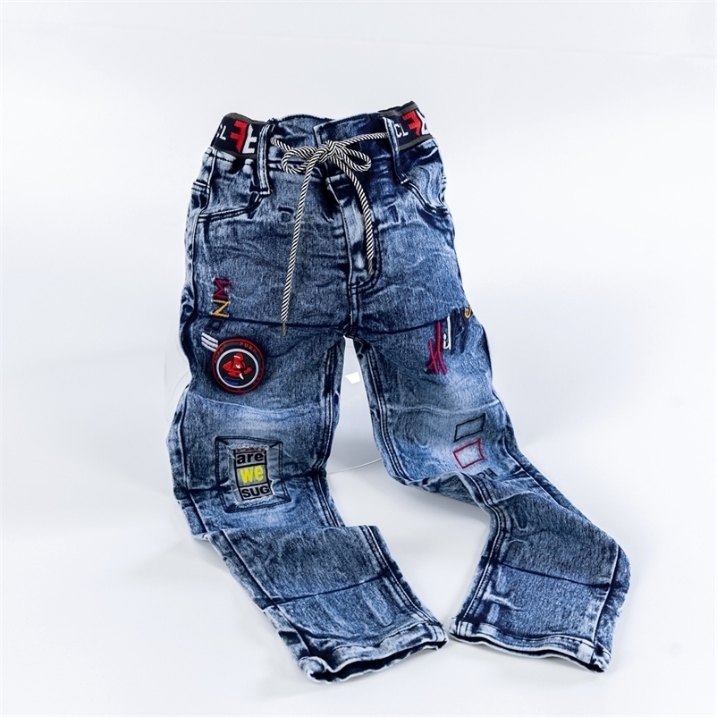 

Jeans IENENS Autumn Boy's Clothes Kids Cowboy Pants Children Casual Denim Clothing Bottoms Trousers Baby Boy Stretch Jean 220930, Style 2