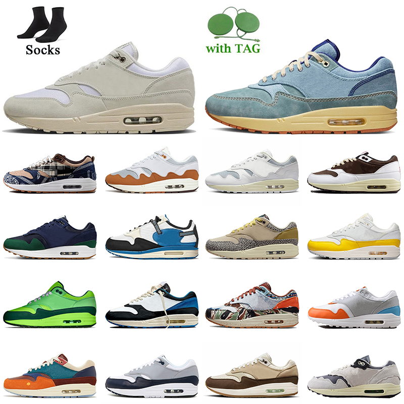 

Fashion Women Mens Patta 1 87 Running Shoes OG Sneakers Ironstone Dirty Denim Crepe Hemp Tour Yellow NH Treeline Dark Russet Cactus Jack Fragment Trainers Sports, B48 lv8 dark teal green 36-46