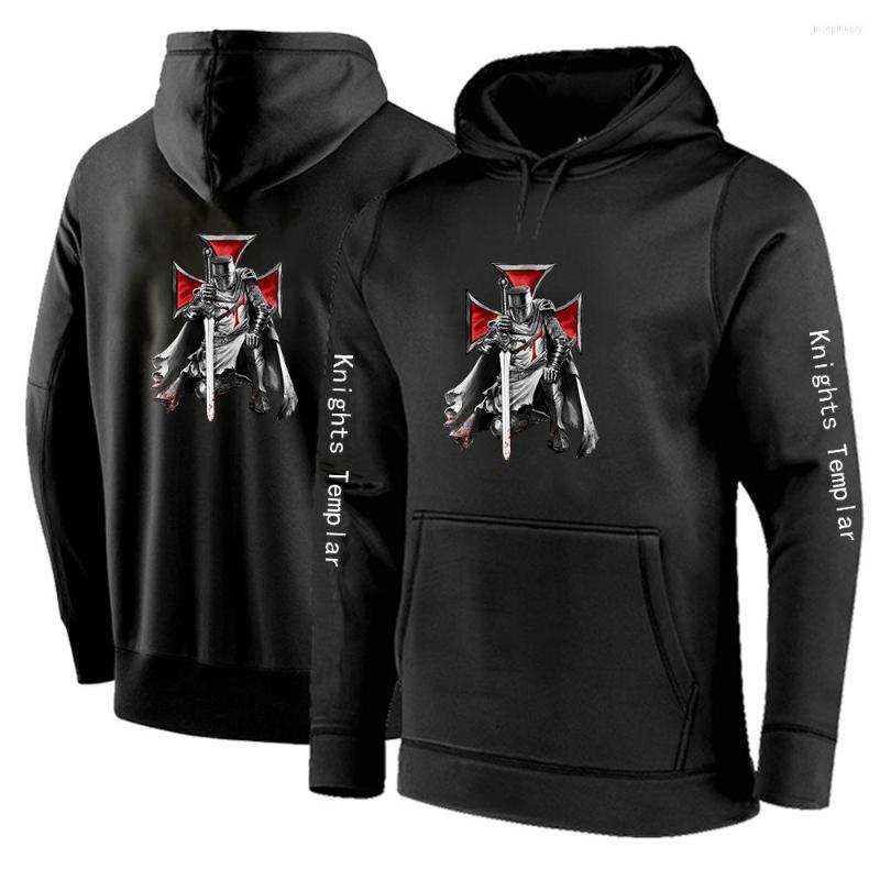 

Men' Hoodies 2022 Men' Knights Templar Printing Fashion Pullover Solid Tracksuit High Quality Casual Loose Long Sleeve Tops