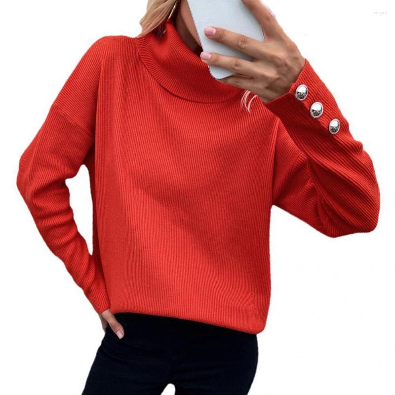 

Women' Sweaters Terrific Stand Collar Winter Sweater Autumn Warm High Lady For Outdoor, Green