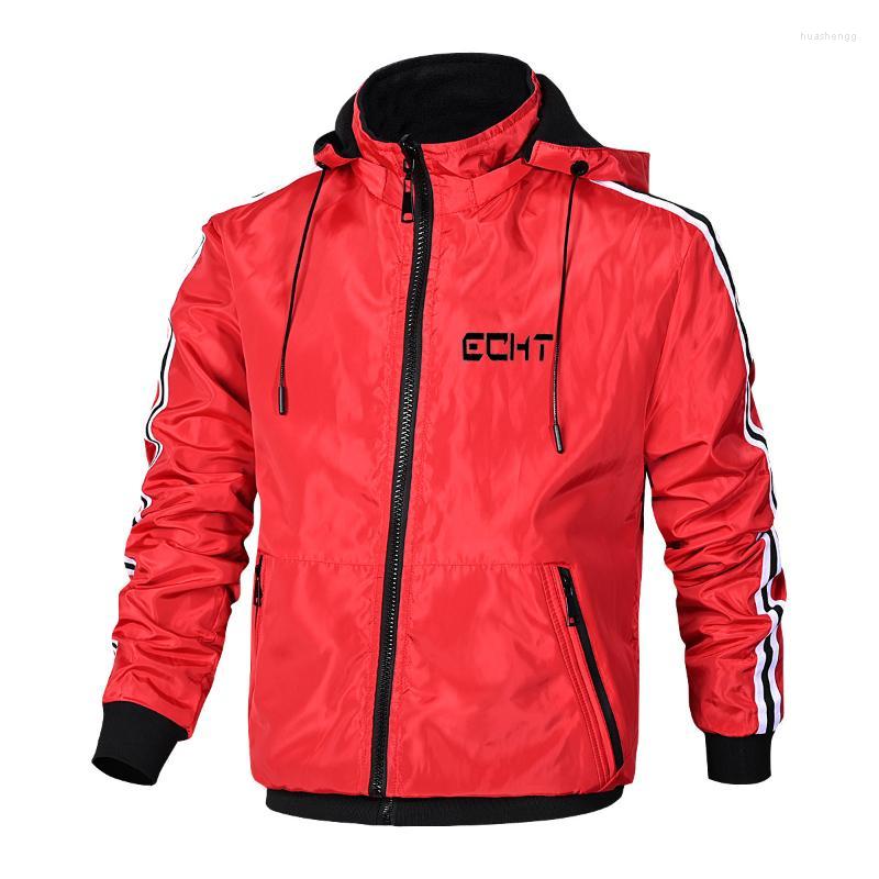 

Men's Jackets Men's European And American Men's Spring Autumn Detachable Hooded Jacket Casual Sports Velvet Business Trend, Black