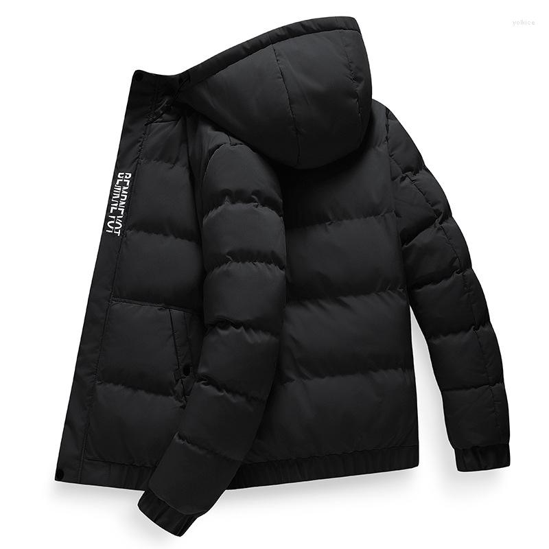

Men's Down Thickened Cotton Padded Jacket Winter Korean Fashion Warm, 8029 red
