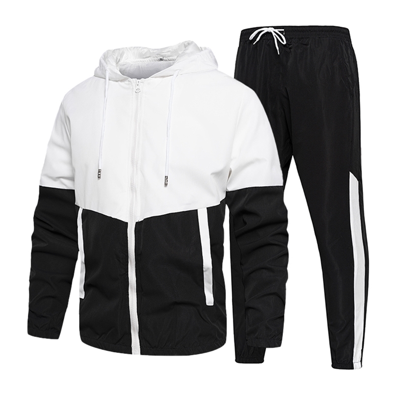 

Men's Tracksuits Men Hooded Sportswear JacketsPants 2 Piece Sets Mens Tracksuit Casual Joggers Set Hip Hop Spring Summer Running Sports Suit 5XL 220930, Green