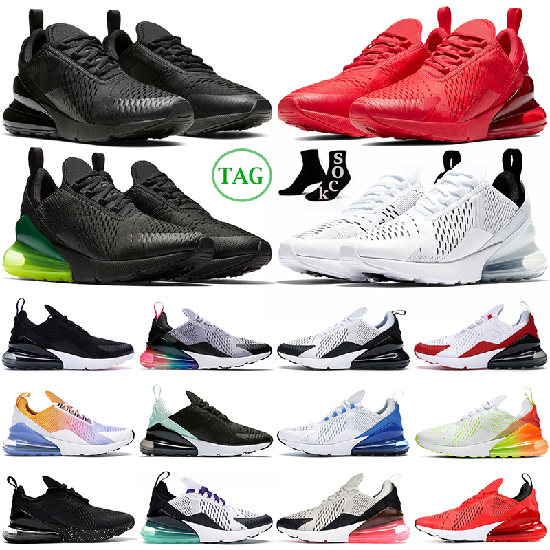 

max air 270 270s Running Shoes Men Women Trainers Red Black Volt University Blue Rainbow Metallic Gold USA Mens Womens Outdoor Sports Sneakers, 40-45 tiger