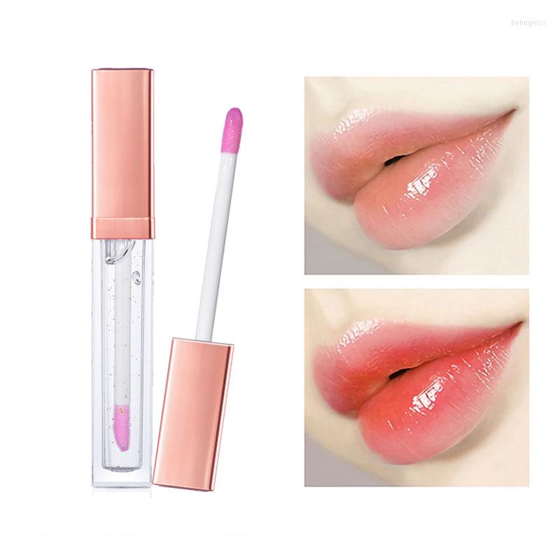 

Lip Gloss Moiturize Gold Foil Color Change Natural Long Lasting Stick Glaze Makeup Care Oil Cosmetics, Red