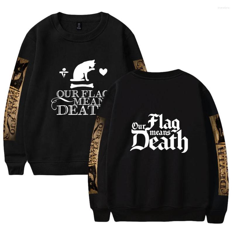 

Men's Hoodies Our Flag Means Death Tv Series Unisex Long Sleeve Woman Man Sweatshirts 2022 Casual Style Fashion Clothes, Black