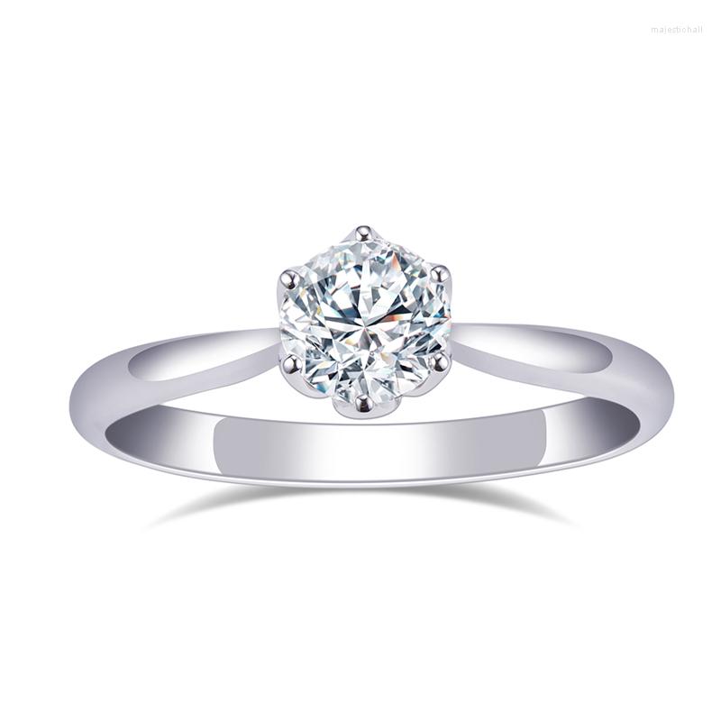 

Cluster Rings MS-481 Lab Diamond Ring 0.55ct CVD HPHT 14K Gold Jewelry Engament Wedding