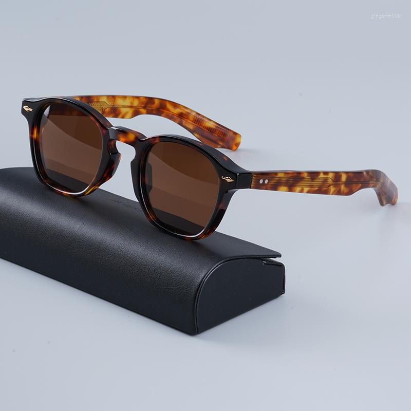 

Sunglasses JACQUES Brand Square Tortoise Frames Men Shades 2022 Trend Classical Retro Design Solar Glasses For Women