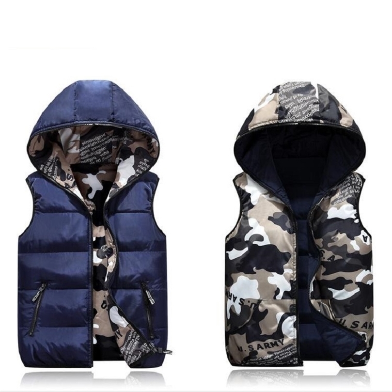 

Waistcoat ParentChild Matching Outfits Camouflage Child Waistcoat Cotton Girls Boys Vest Kids Jacket Children Outerwear For 100185cm 2201006, Army green