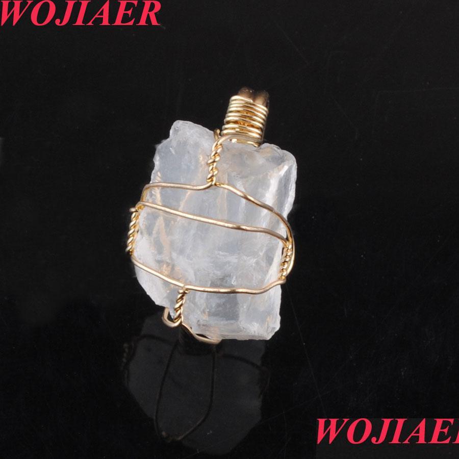 

Solitaire Ring Irregar Wire Wrap Adjustable Gold-Color Rings Natural Stone Fluorite Crystal Purple Ring For Women Wedding Bdejewelry Dhrzd