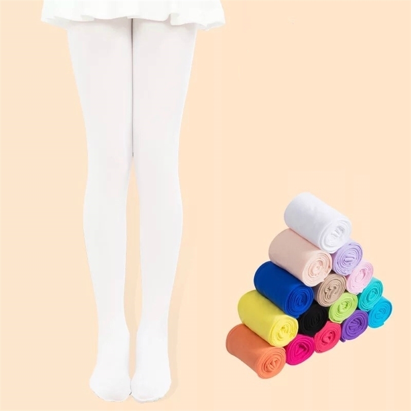 

Leggings Tights Kids Pantyhose Ballet Dance Tights for Girls Stocking Children Velvet Solid White Pantyhose Girls Tights 2201006, Black